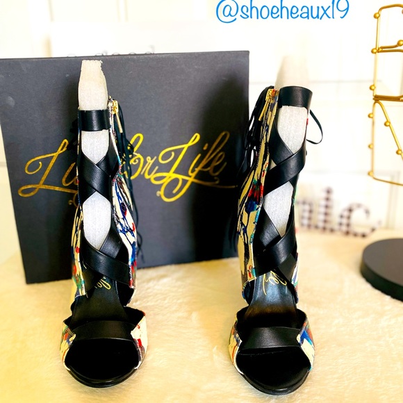 Lust for Life - Snake Skin Multi-Colored Sandal - Women’s Size 10 - Picture 3 of 7